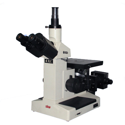 4XC 三目倒置金相显微镜