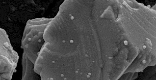 扫描电子显微镜下金刚石粉末化学镀镍表面出现的颗粒是什么?